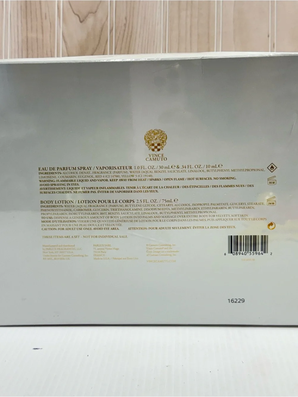Vince Camuto Gold and White Women’s  Body Set